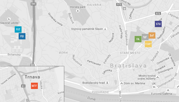 Maps - Fakulta chemickej a potravinárskej technológie STU v Bratislave